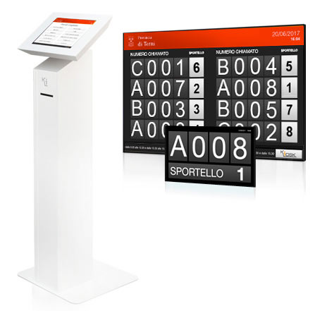 totem di gestione code elegante per Ambasciate e Consolati