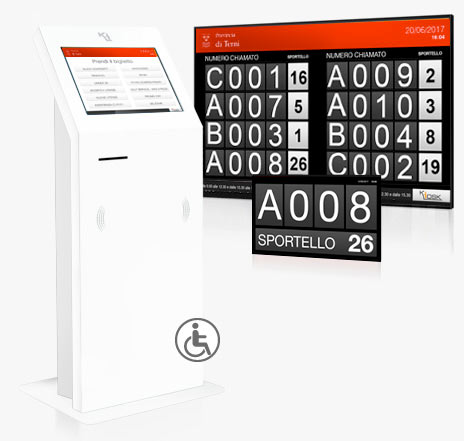 totem eliminacode con display per Ambasciate e Consolati