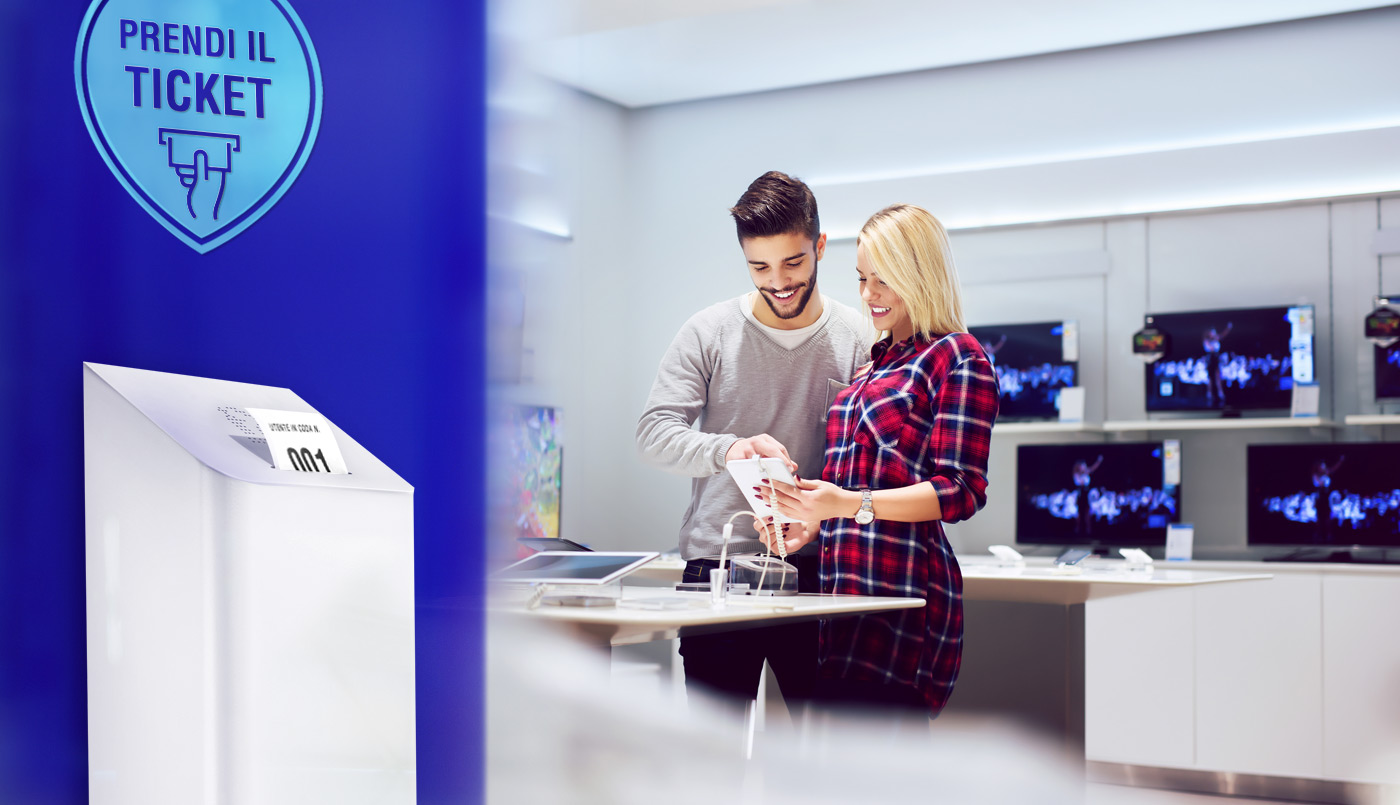 eliminacode per negozi e punti vendita